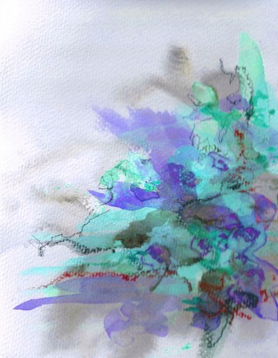 Aqua Violet – Abstrakce od Lori Ann Folz