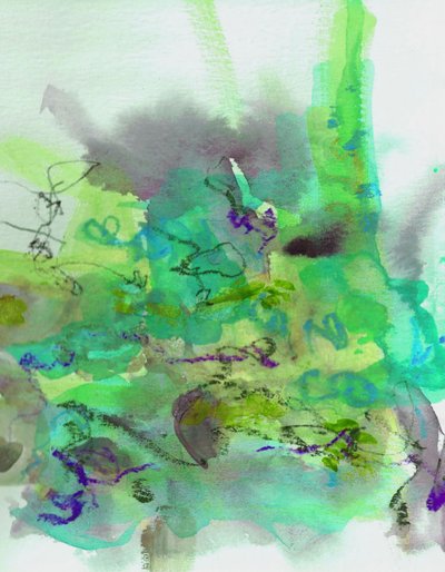 Fluid Green – abstrakt od Lori Ann Folz
