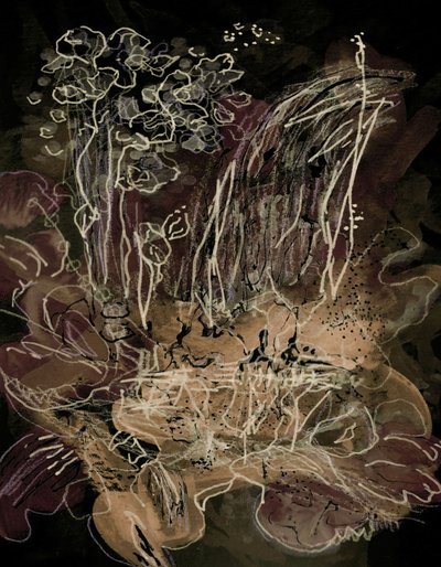 Orchid Bloom Midnight Mocha od Lori Ann Folz