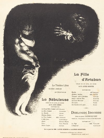 Dcera Artabana, Mlhovina, Neznámý dialog, 1896. od Louis Anquetin