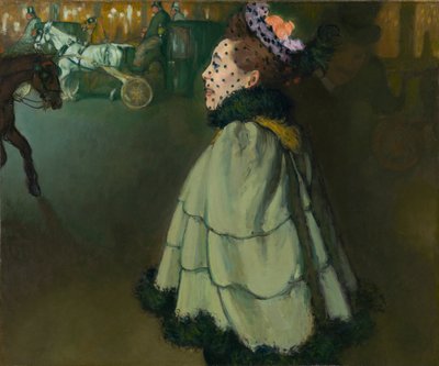 Žena v noci na Champs-Élysées od Louis Anquetin