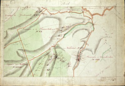 Atlas koncesí uhelné půdy Saar paní Beaunier & Calmelet, inženýry těžebního sboru. od Louis Antoine Beaunier