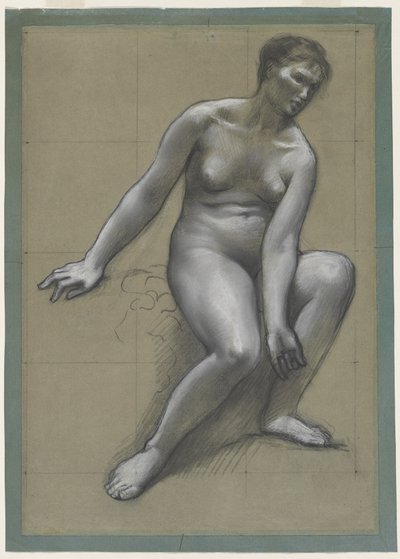 Studie pro matku v Rybářské rodině od Louis Antoine Froissart