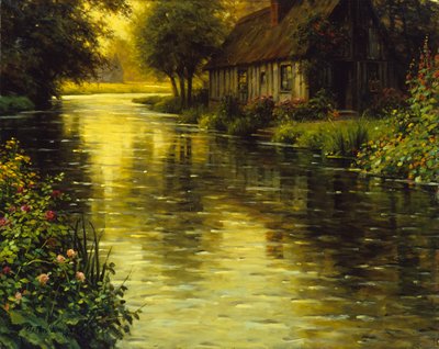 Zlatá hodina (olej na plátně) od Louis Aston Knight