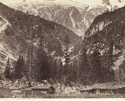 Chalet de Handeck, Hasli Valley, Canton Bern, Švýcarsko od Louis Auguste Bisson and Auguste Rosalie Bisson