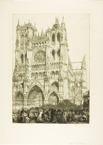 Katedrála v Amiens od Louis Auguste Lepère