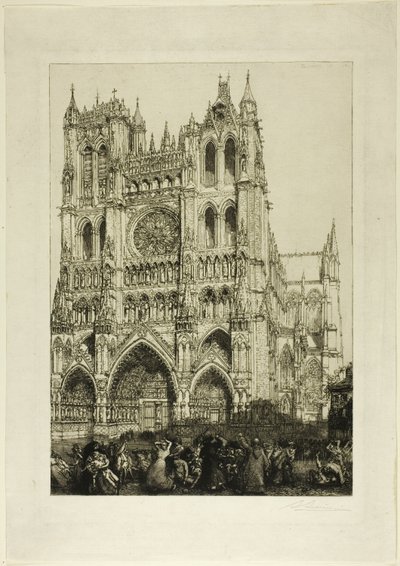 Katedrála v Amiens od Louis Auguste Lepère