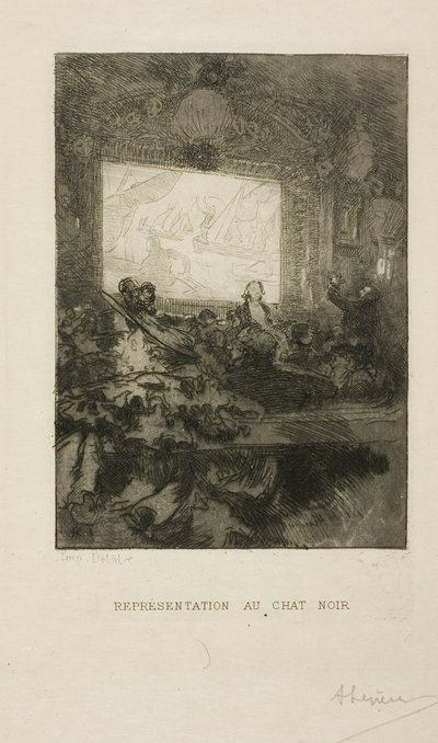 V Chat Noir od Louis Auguste Lepère