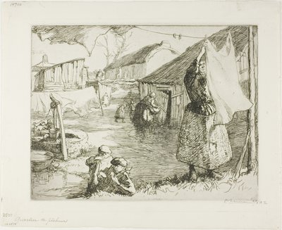 Rybářská čtvrť od Louis Auguste Lepère