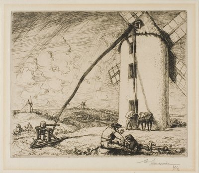 Le Moulin des Chapelles od Louis Auguste Lepère
