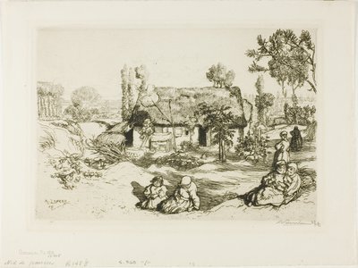 Hnízdo chudých od Louis Auguste Lepère