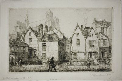 Staré domy, Amiens od Louis Auguste Lepère