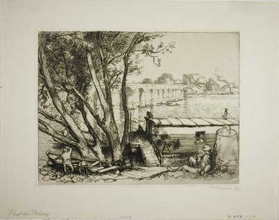 Poissy od Louis Auguste Lepère