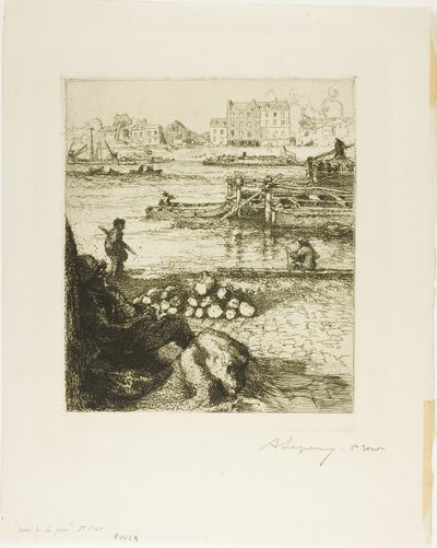 Veřejné přístaviště, Quai de la Gare od Louis Auguste Lepère