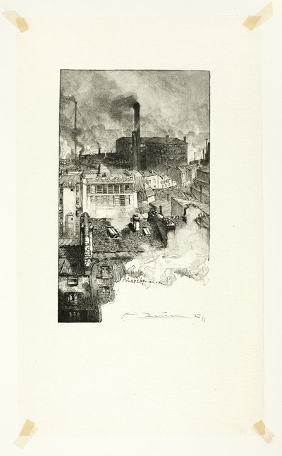 Quartier des Gobelins, deska 20 od Le Long de la Seine et des Boulevards od Louis Auguste Lepère
