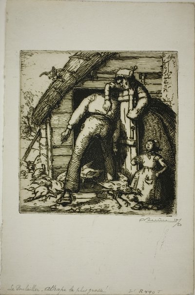 The Poulterer od Louis Auguste Lepère
