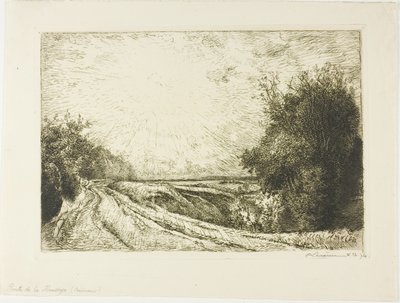 Cesta do Houssoye od Louis Auguste Lepère