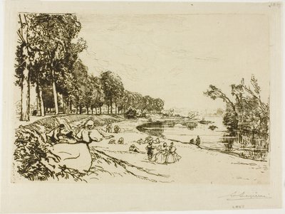 Cesta do Billancourtu od Louis Auguste Lepère