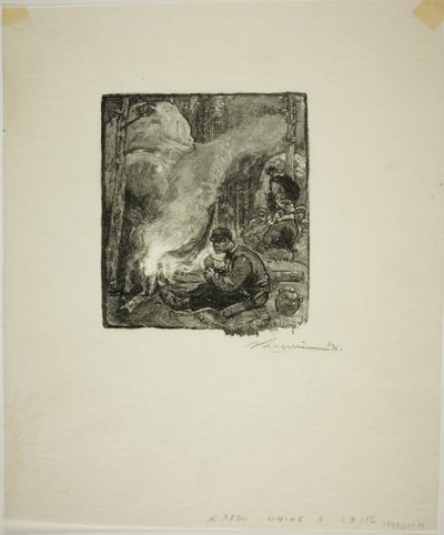 Dřevorubecké jídlo od Louis Auguste Lepère