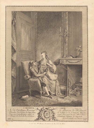 Šťastná unie od Louis Bosse after Sigmund Freudenberger