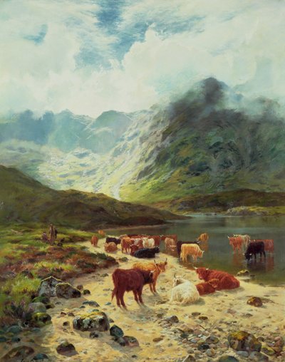 Ross-shire Loch, 1888 od Louis Bosworth Hurt