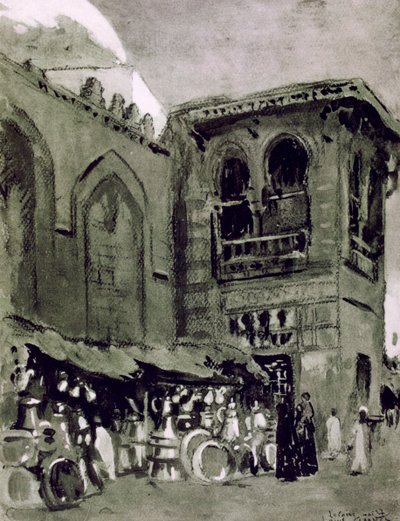 Obchodník s mědí, Káhira, Egypt, 1928 od Louis Cabanes