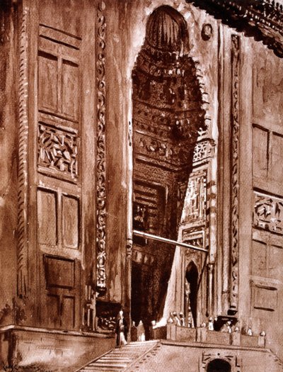 Vchod do mešity sultána Hassana, 1928 od Louis Cabanes