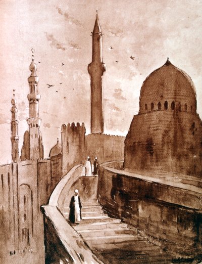 Citadela při východu slunce, Káhira, Egypt, 1928 od Louis Cabanes