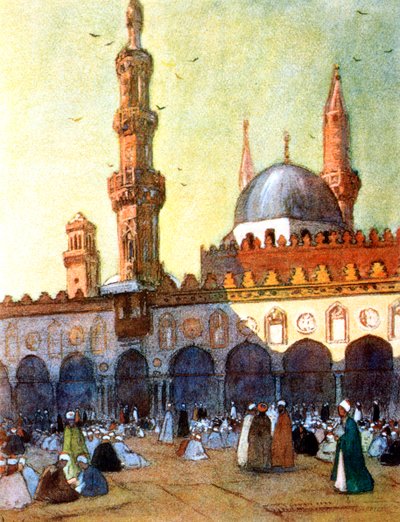 Mešita Al-Azhar, Káhira, Egypt, 1928 od Louis Cabanes