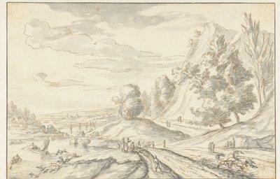 horská krajina od Louis Chalon
