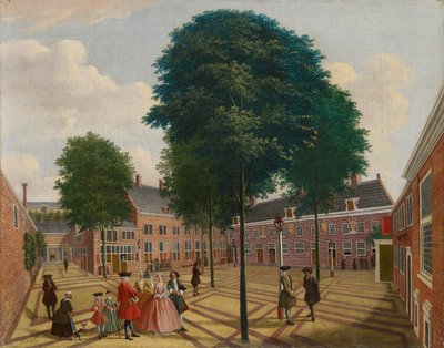 Velké nádvoří domova malomocných, 1735 od Louis Chalon