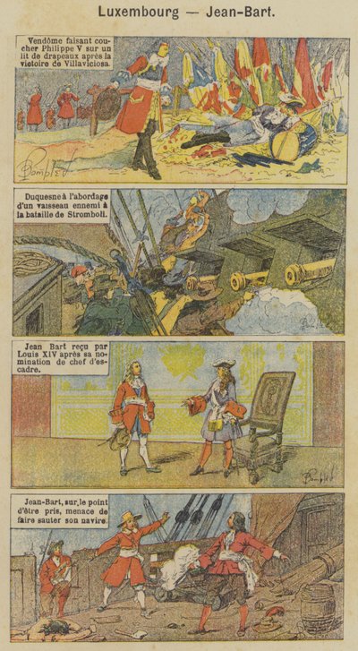 Lucembursko, Jean-Bart (barevné lito) od Louis Charles (after) Bombled
