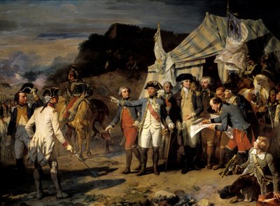 Obléhání Yorktownu od Louis Charles Auguste Couder