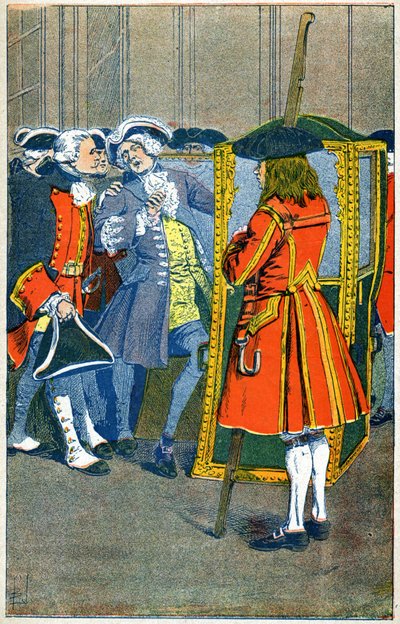 Únos Villeroye 1722 od Louis Charles Bombled