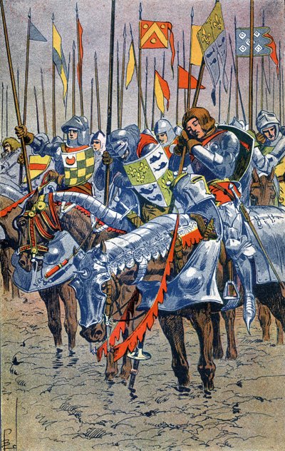 Bitva o Agincourt od Louis Charles Bombled