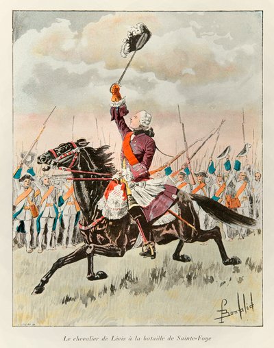 Bombardovaný Louis (1862 - 1927); Chevalier de Levis (Francois Gaston de Levis 1719 - 1787) v bitvě u Sainte Foy v roce 1760 proti Angličanům; Eugene Guenin