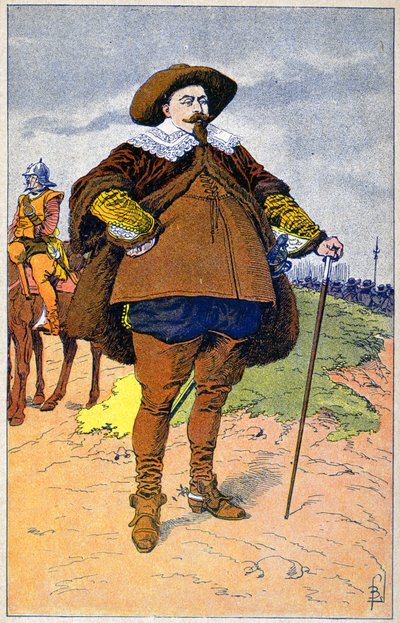 Gustave II Adolf Švédska od Louis Charles Bombled
