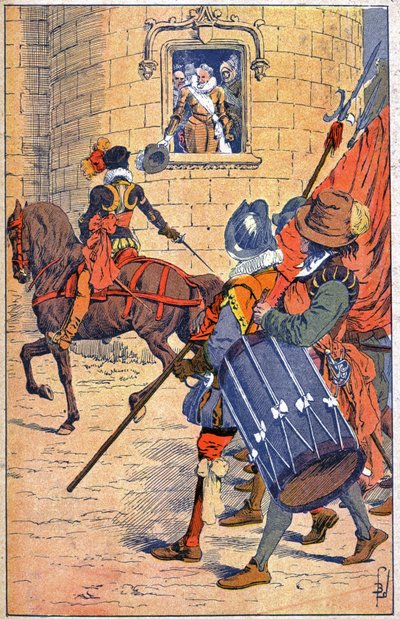 Henri IV v Paříži od Louis Charles Bombled
