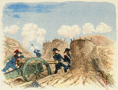 Ilustrace převzatá z knihy „Les heros du Siecle“, neoficiální recitace Dicka de Lonlay a ilustrovaná Louisem Bombledem (1862-1927) od Louis Charles Bombled