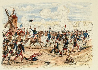 Ilustrace převzata z knihy "Hrdinové století", anekdotické vyprávění Dicka de Lonlayho s ilustracemi Louise Bombleda (1862-1927). od Louis Charles Bombled