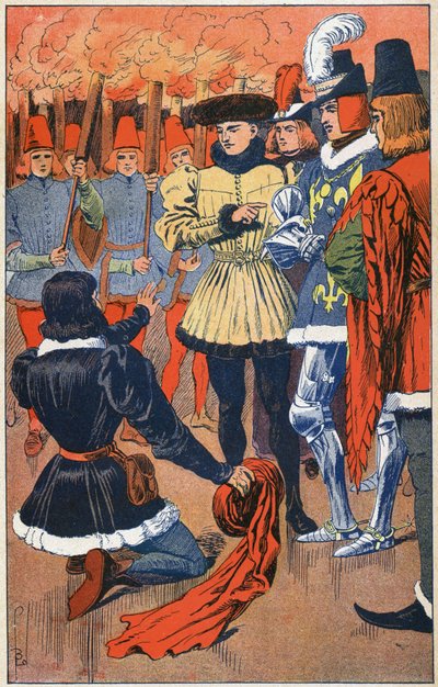 Johanka z Arku a Karel VII od Louis Charles Bombled