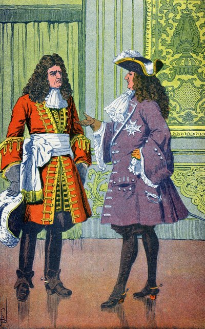 Louis XIV a Marechal de Villars od Louis Charles Bombled