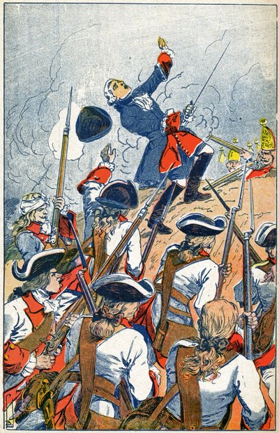 Francouzská armáda čelí Rusům při obléhání Gdaňsku od Louis Charles Bombled