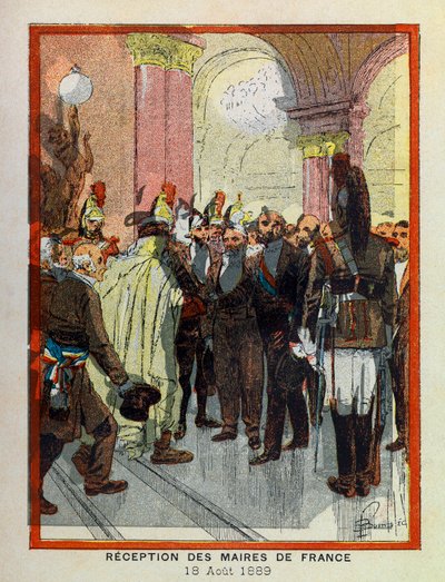 The Grand Journees of the Hotel de Ville de Paris od A. Merciera, ilustroval Louis Bombled (1862-1927): 18. srpna od Louis Charles Bombled