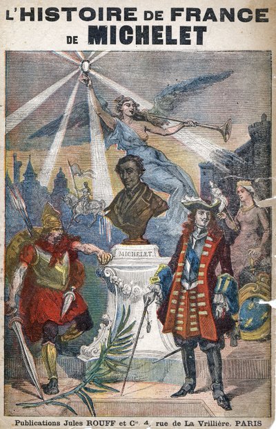 Historie Francie, Michelet, kolem roku 1900 (ilustrace) od Louis Charles Bombled