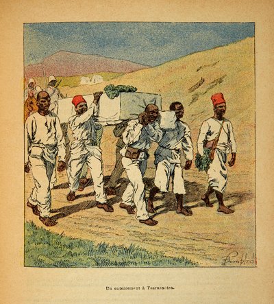 Válka na Madagaskaru - neoficiální historie francouzských expedic 1885-1895 od Henri Galli dit Galllichet (1854-1922), ilustrované Louisem Bombledem (1862-1927): Soukromá sbírka od Louis Charles Bombled