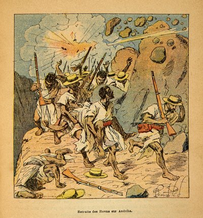 Válka na Madagaskaru - neoficiální historie francouzských expedic 1885-1895 od Henri Galli dit Galllichet (1854-1922), ilustrované Louisem Bombledem (1862-1927): Soukromá sbírka od Louis Charles Bombled