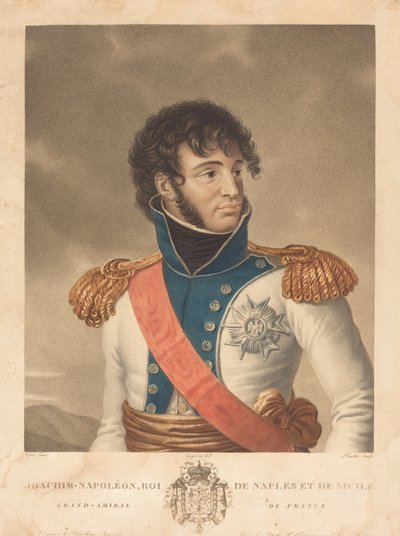 Joachim Murat (Joachim-Napoleon, král Neapole a Sicílie, velkoadmirál Francie) od Louis Charles Ruotte after Albert Jakob Frans Gregorius after Antoine Jean Gros
