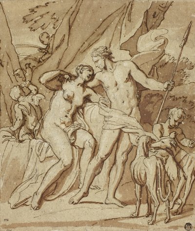 Venuše a Adonis od Louis Cheron