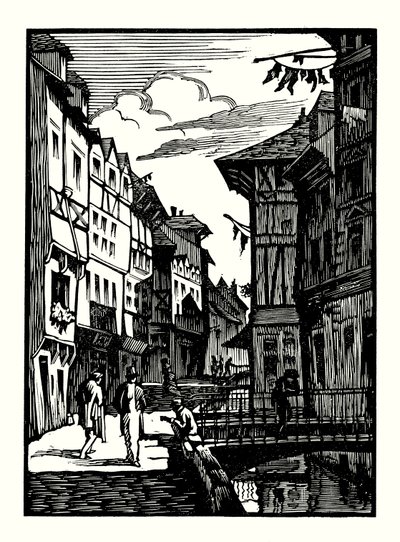 Ilustrace k Madame Bovary, Gustave Flaubert (dřevoryt) od Louis Claudel